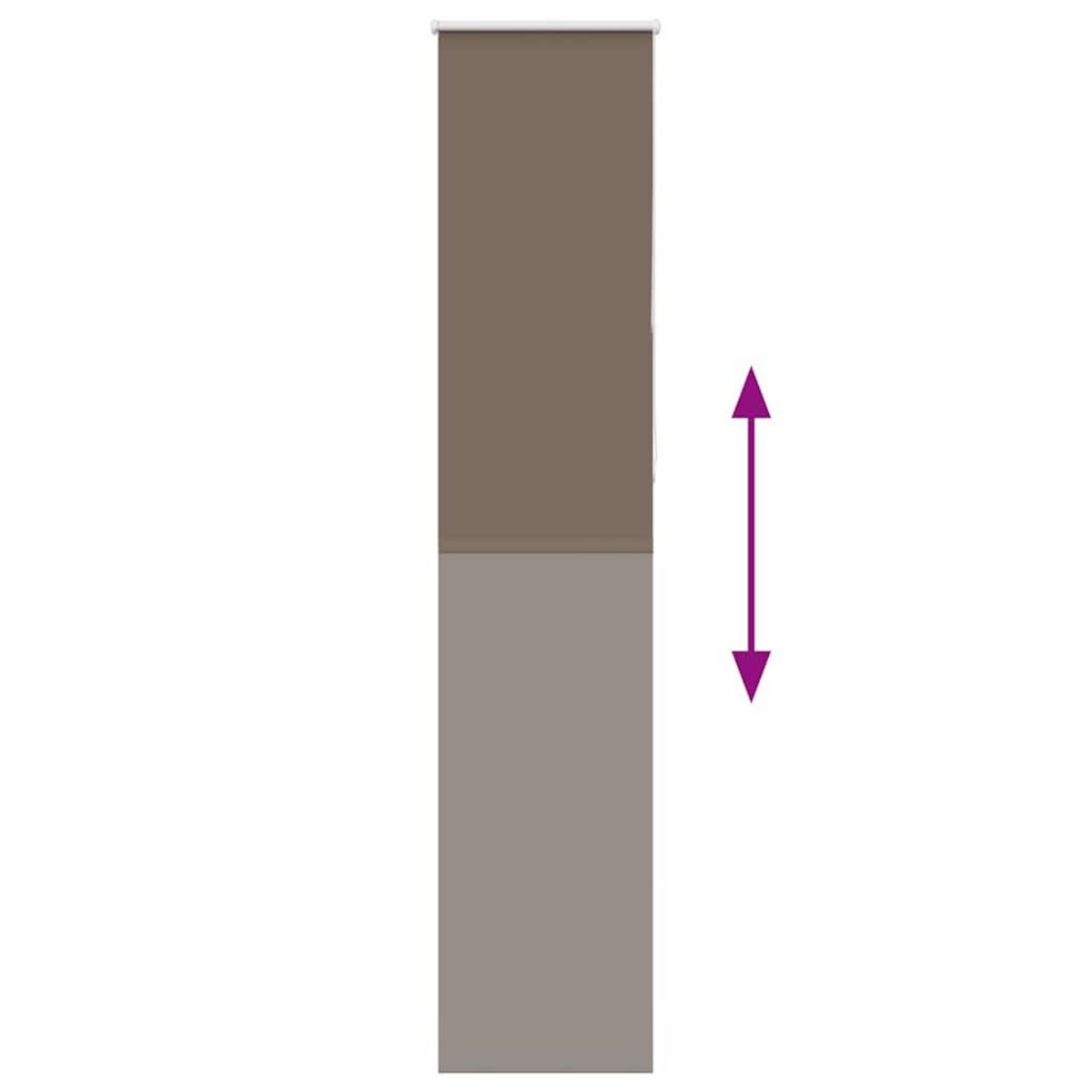 VIDAXL Store enrouleur occultant cafe 60x210cm largeur du tissu 55,7cm