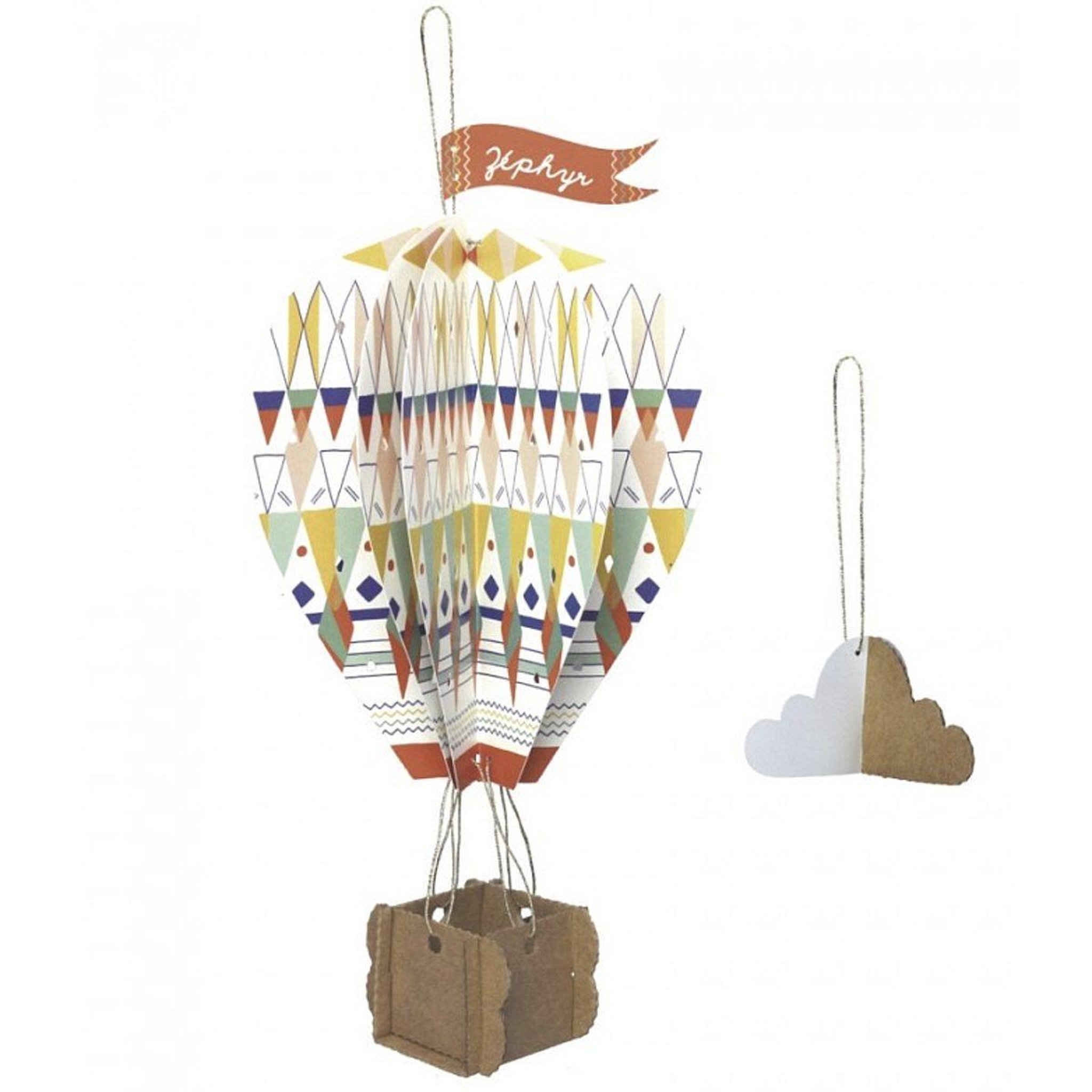 Voir la diapositive 2 : PIROUETTE CACAHOUETE Kit creatif montgolfieres