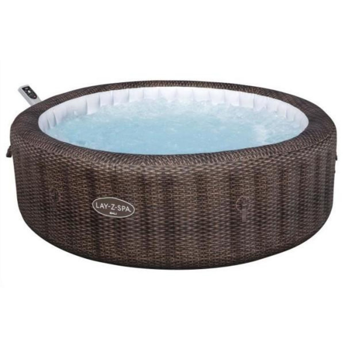BESTWAY Spa gonflable BESTWAY - Lay-Z-Spa Bali - 180 airjets - 216 x 71 cm - 5 a 7 places - Rond (couverture, cartouche, diffuseur)