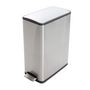 Voir la diapositive 3 : HAILO Poubelle de tri à pédale 2x20L Profil Inox