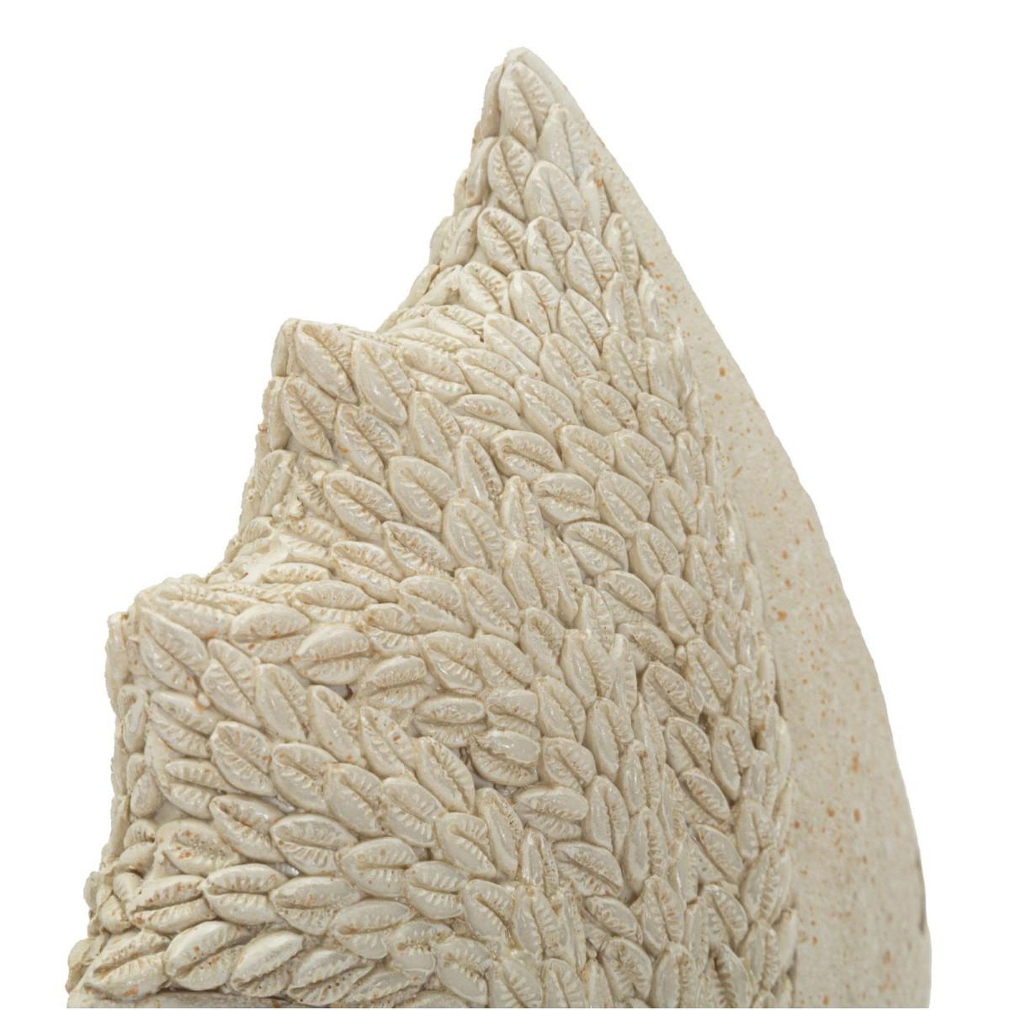 Voir la diapositive 5 : Paris Prix Statuette poisson en résine  sand  16cm beige