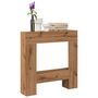 Voir la diapositive 1 : VIDAXL Cadre de cheminee chene artisanal 81x18x82 cm bois ingenierie