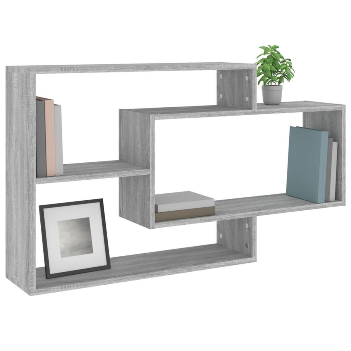 VIDAXL Etagere murale Sonoma gris 104x20x58,5 cm Bois d'ingenierie