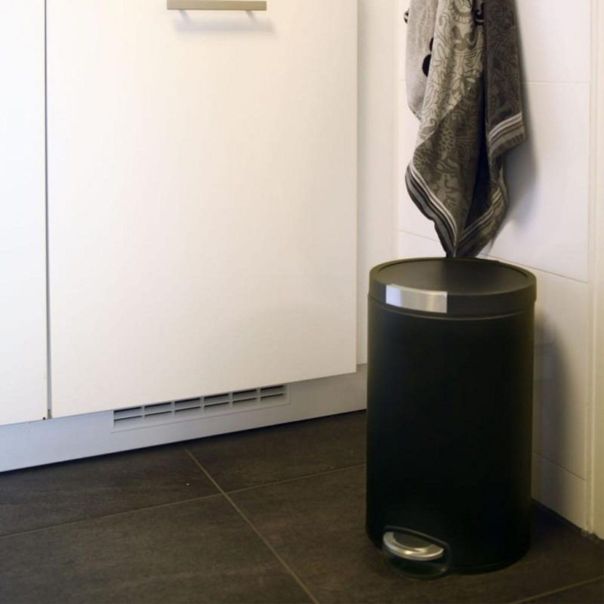 EKO EKO Poubelle à pédale Artistic 30 L Noir mat