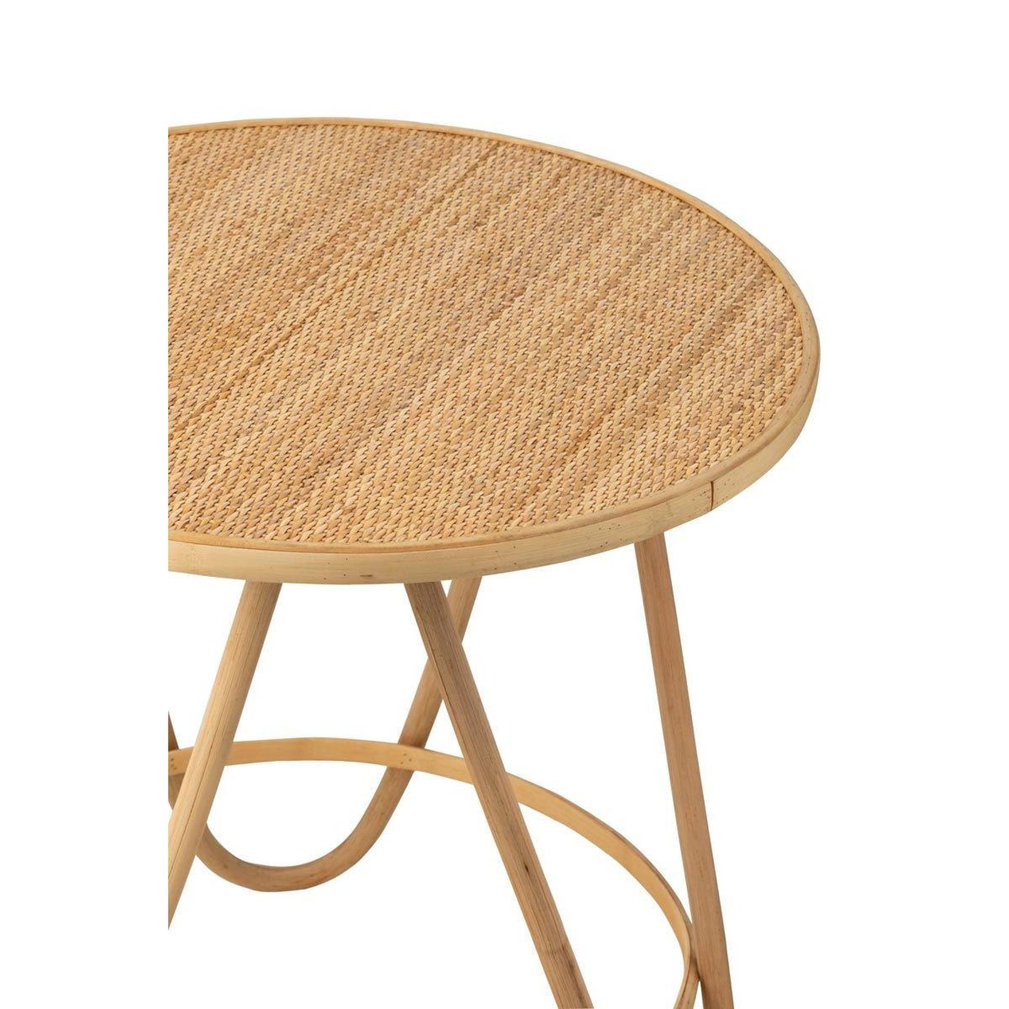 Voir la diapositive 2 : J-LINE Table basse en rotin  balia  60cm naturel