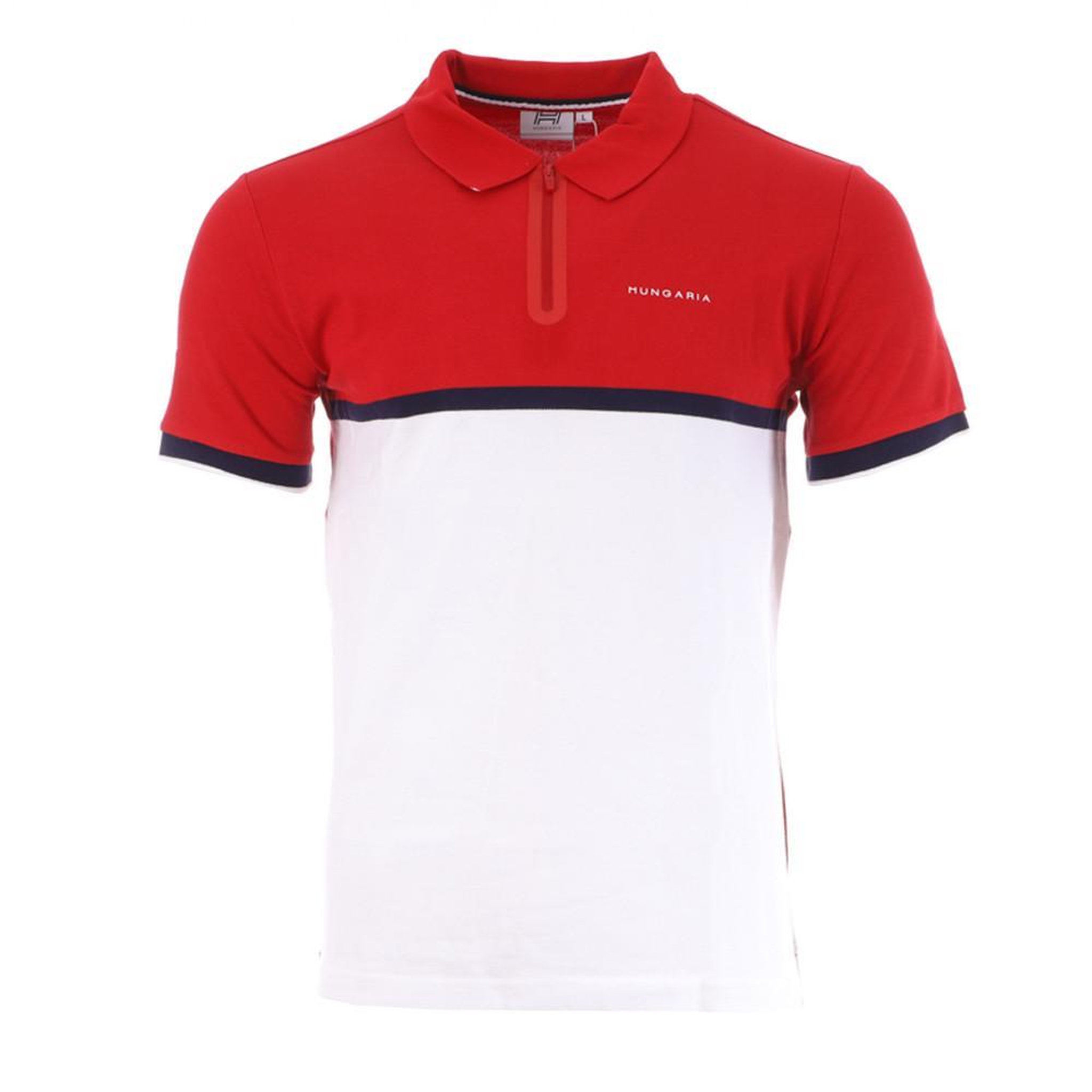 Voir la diapositive 1 : HUNGARIA Polo Rouge/Blanc Homme Hungaria Pacaya