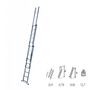 Voir la diapositive 3 : HAILO Echelle 3 plans 6m70 en aluminium - HOBBYSTEP