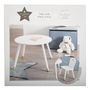 Voir la diapositive 3 : ATMOSPHERA Table enfant en bois D60cm SWEET