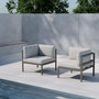 Voir la diapositive 4 : Paris Prix Module Canapé d'Angle de Jardin  Copacabana  74cm Marron