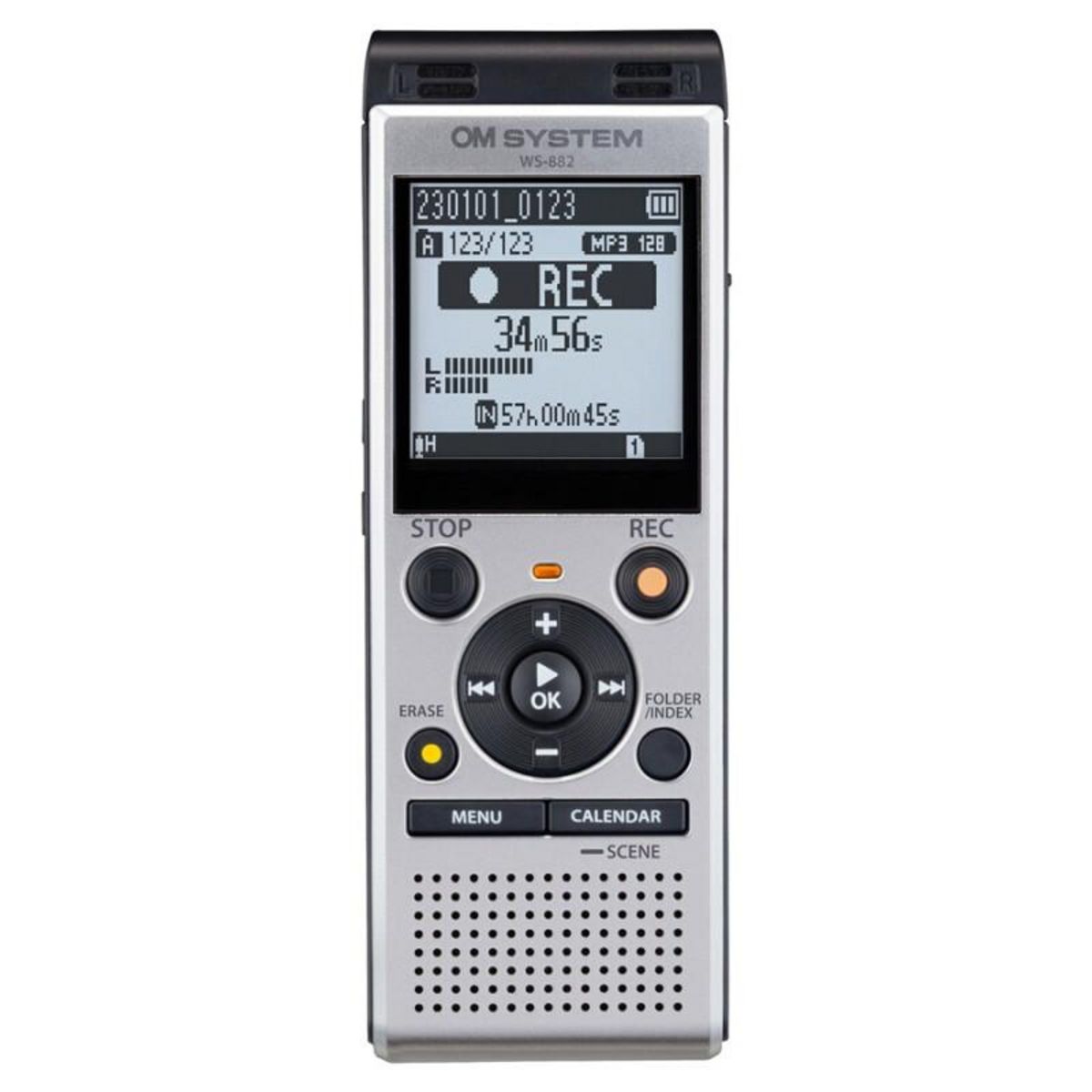 OM SYSTEM Dictaphone Om System WS 882 (4GB) Stereo + ME52 Uni directional Microphone