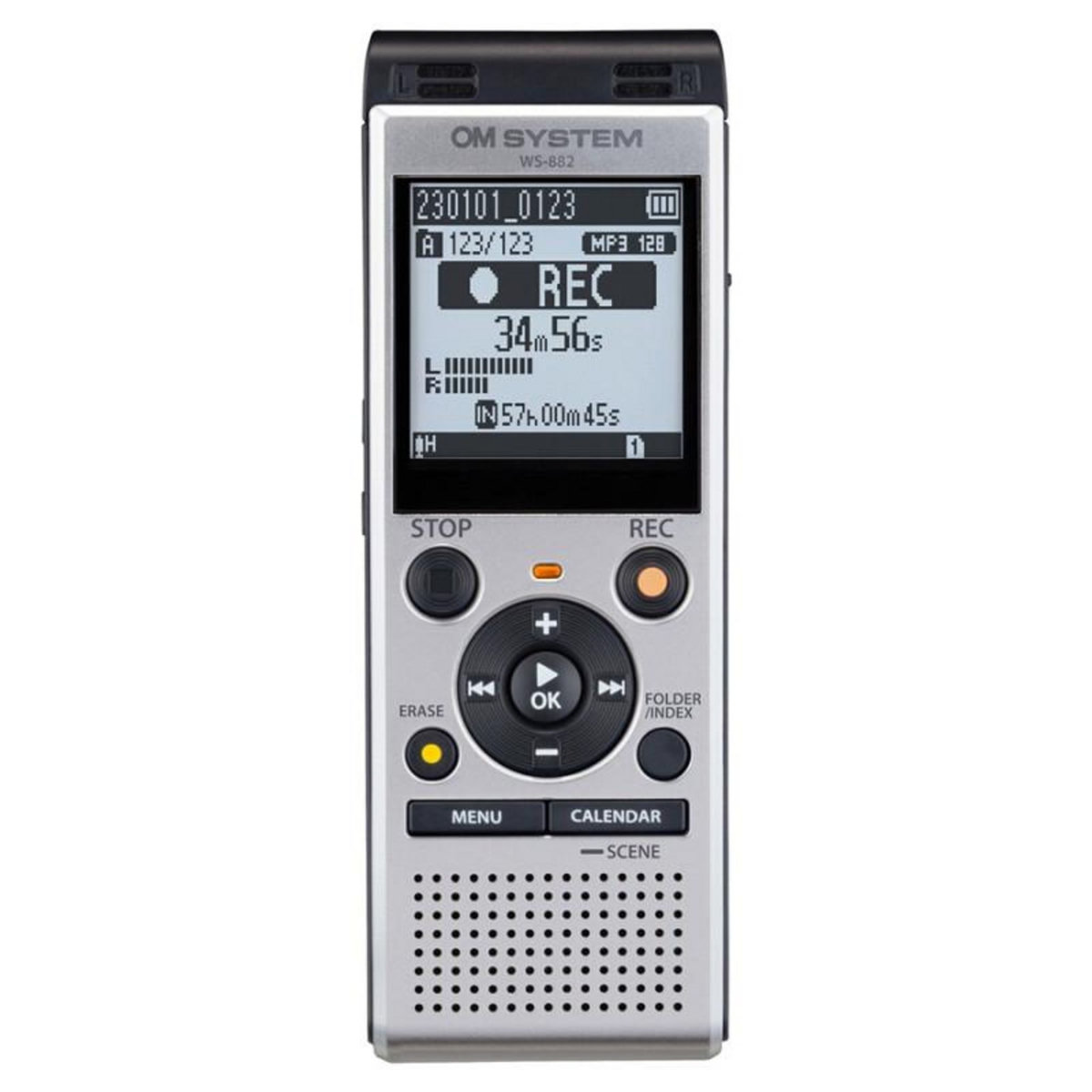 OM SYSTEM Dictaphone Om System WS 882 (4GB) Stereo + ME52 Uni directional Microphone