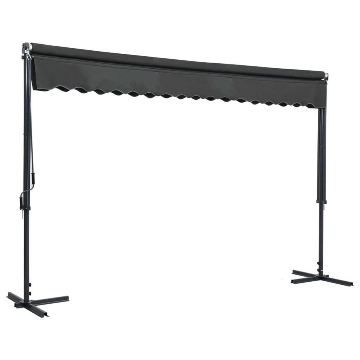 VIDAXL Auvent sur pied 400 x 300 cm Anthracite