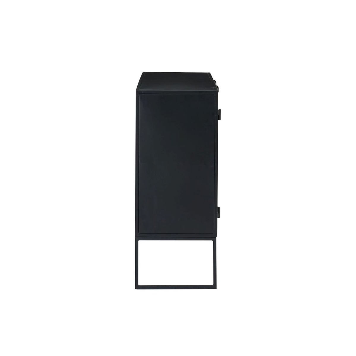 Paris Prix Buffet 2 Portes  Rickey  89cm Noir & Naturel