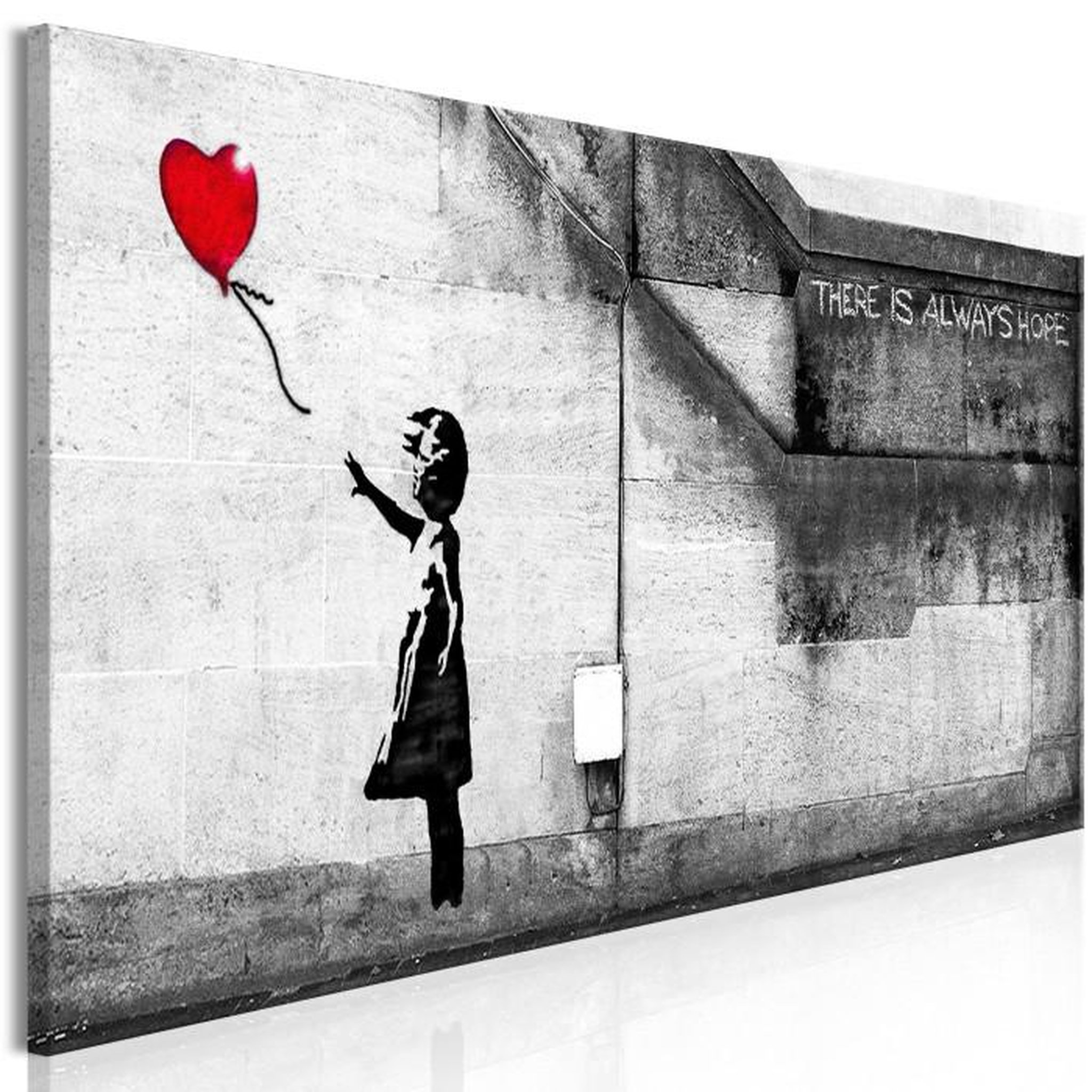 Paris Prix Tableau Imprimé  There is Always Hope Narrow Red. Coloris disponibles : Multicolore