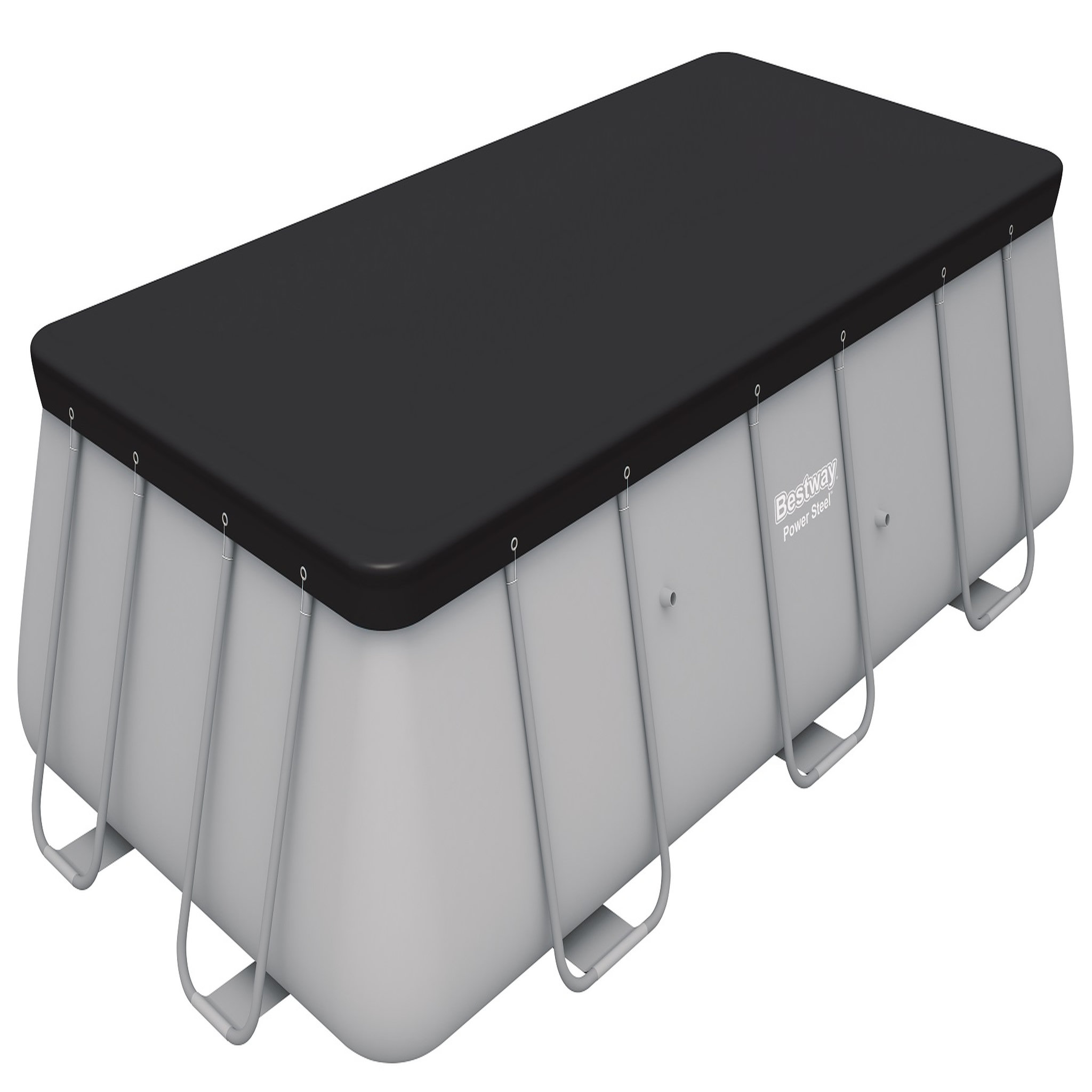 BESTWAY Bâche 4 saisons pour piscine Power Frame rectangulaire 4,04 x 2,01 m et 4,12 x 2,01 m