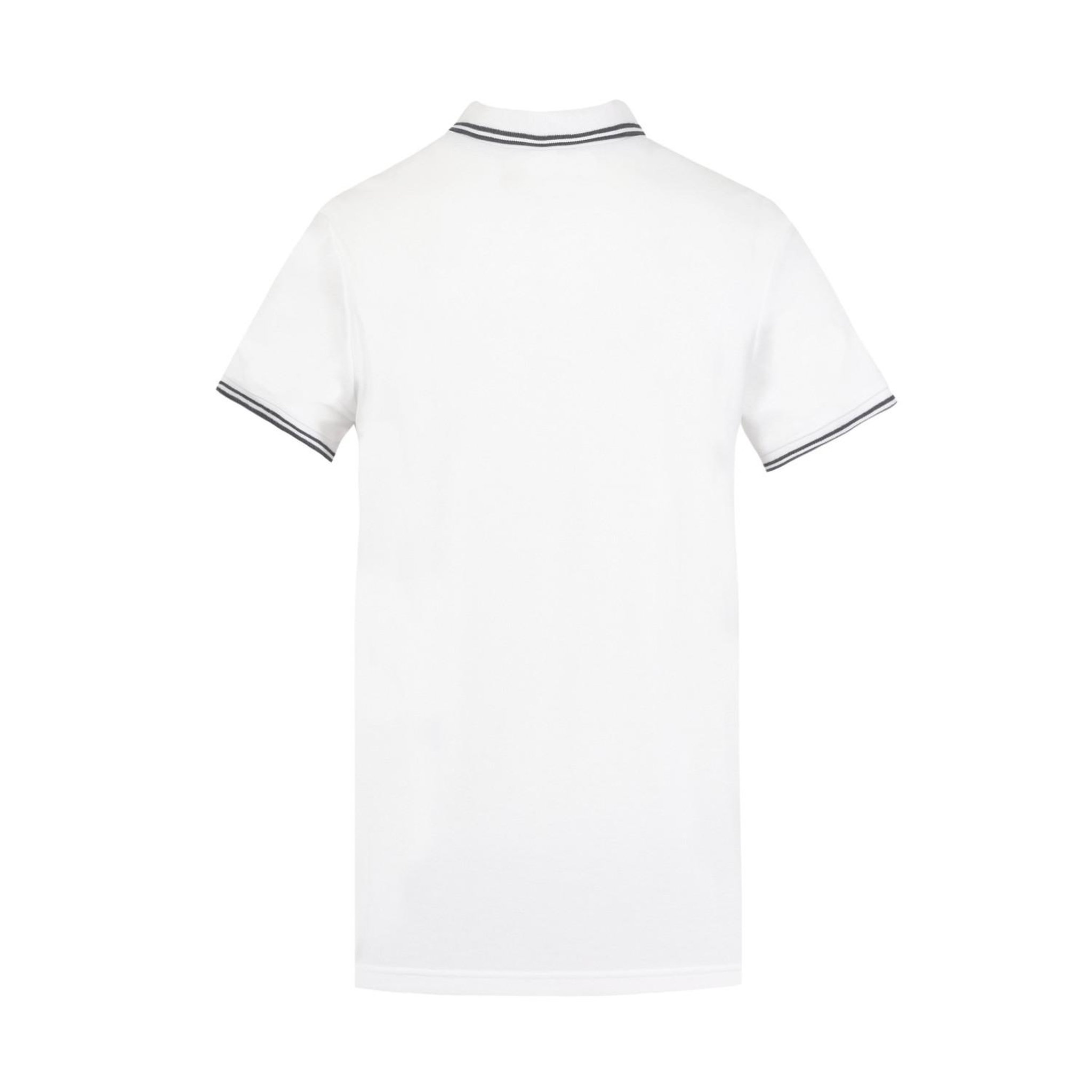 Voir la diapositive 2 : UMBRO Polo homme bicolore en coton pique avec logo brodé 806450