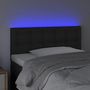 Voir la diapositive 3 : VIDAXL Tete de lit a LED Noir 100x5x78/88 cm Similicuir