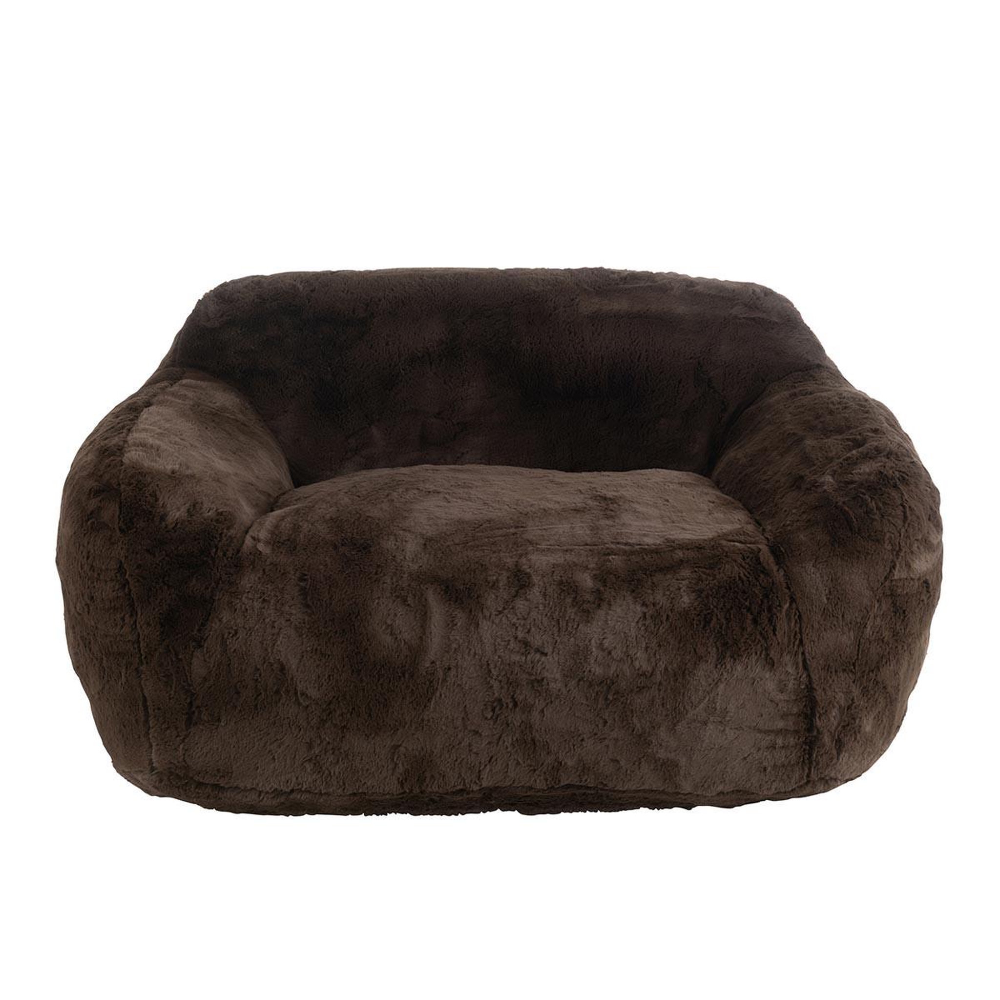 Voir la diapositive 2 : J-LINE Canapé droit 2 places  cutie  152cm marron