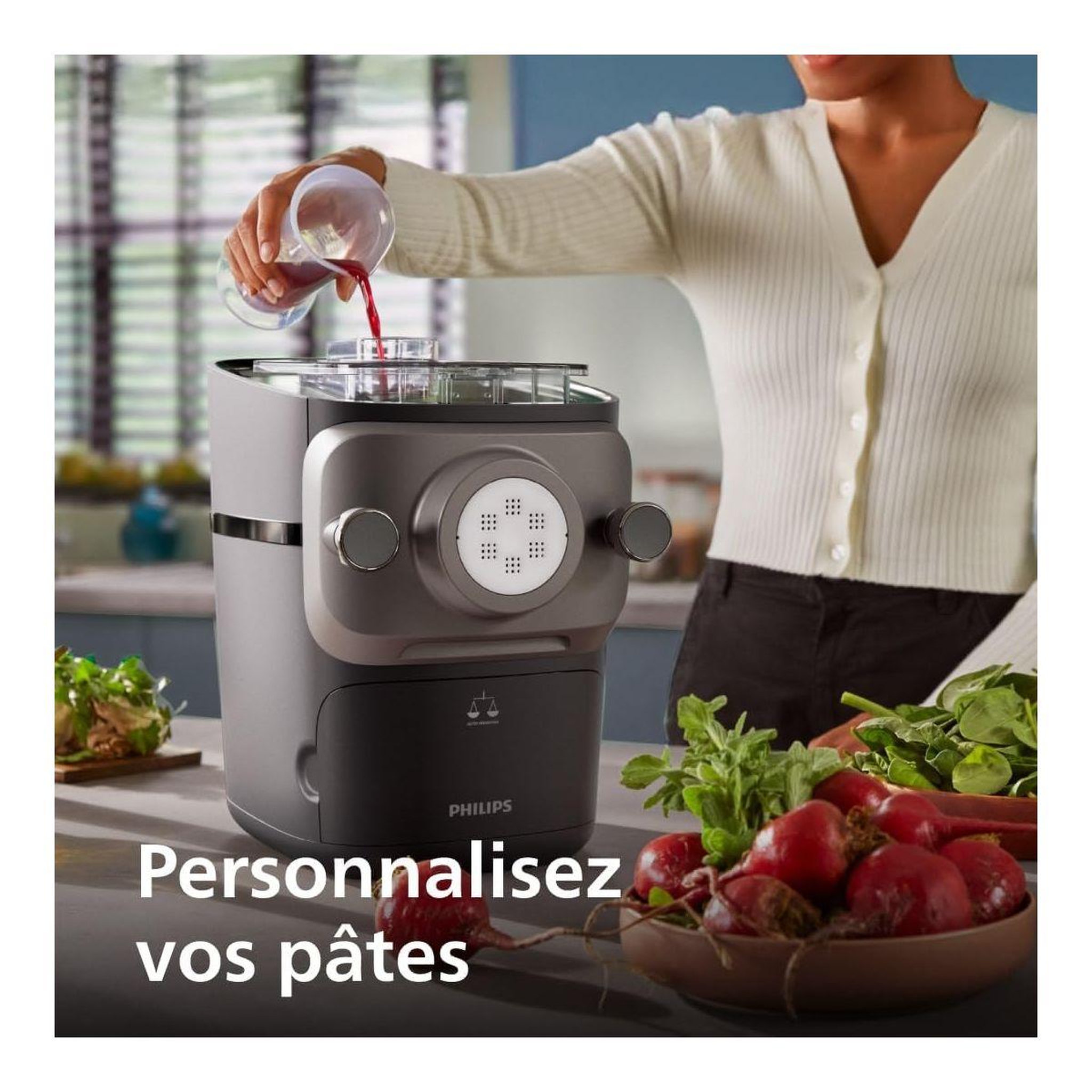 Voir la diapositive 4 : Philips Machine à pâtes HR2665/96