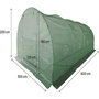 Voir la diapositive 4 : Habitat et Jardin Bâche pour serre tunnel de jardin  Lys  - 18 m² - 130g - Vert