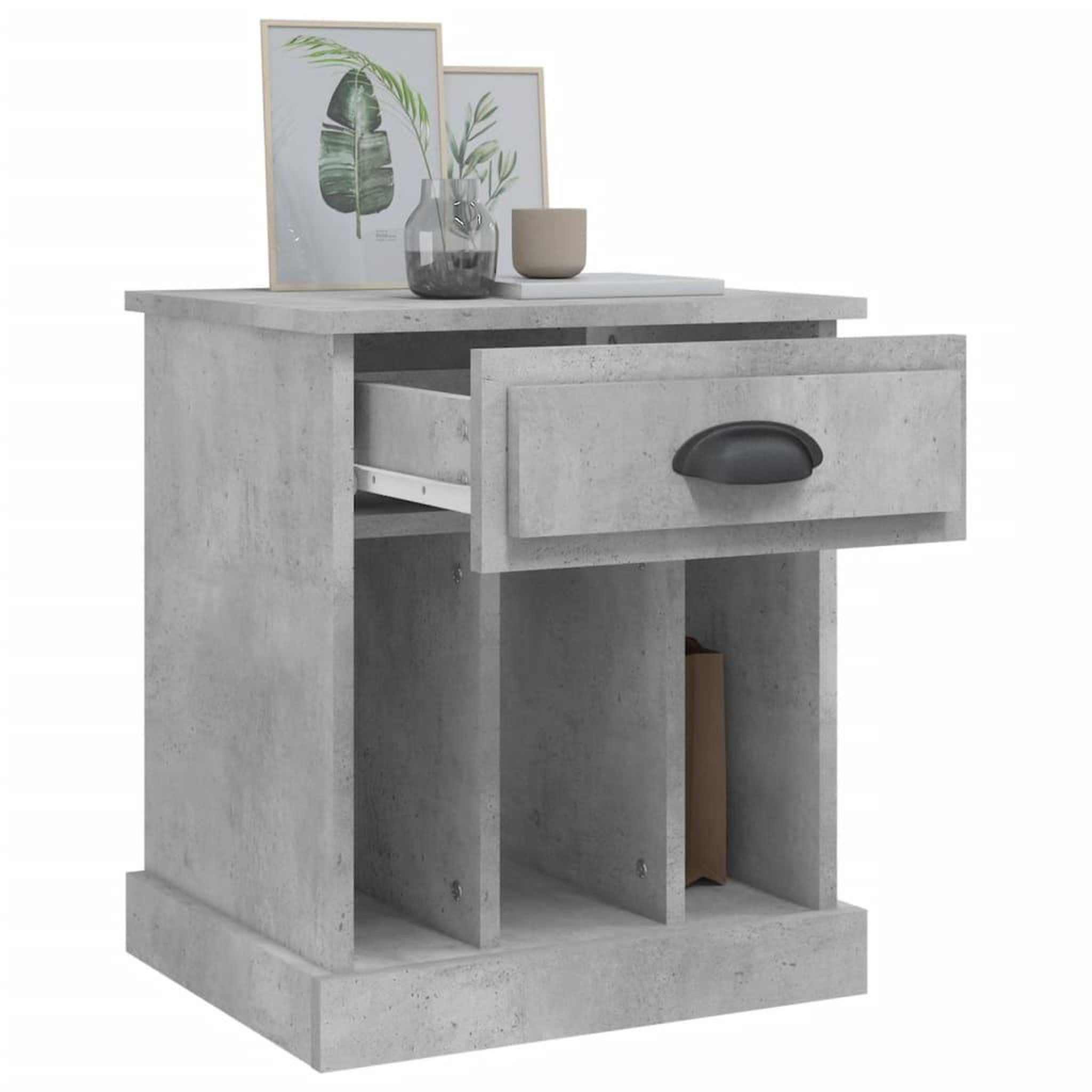 Voir la diapositive 5 : VIDAXL Tables de chevet 2 pcs gris beton 43x36x50 cm