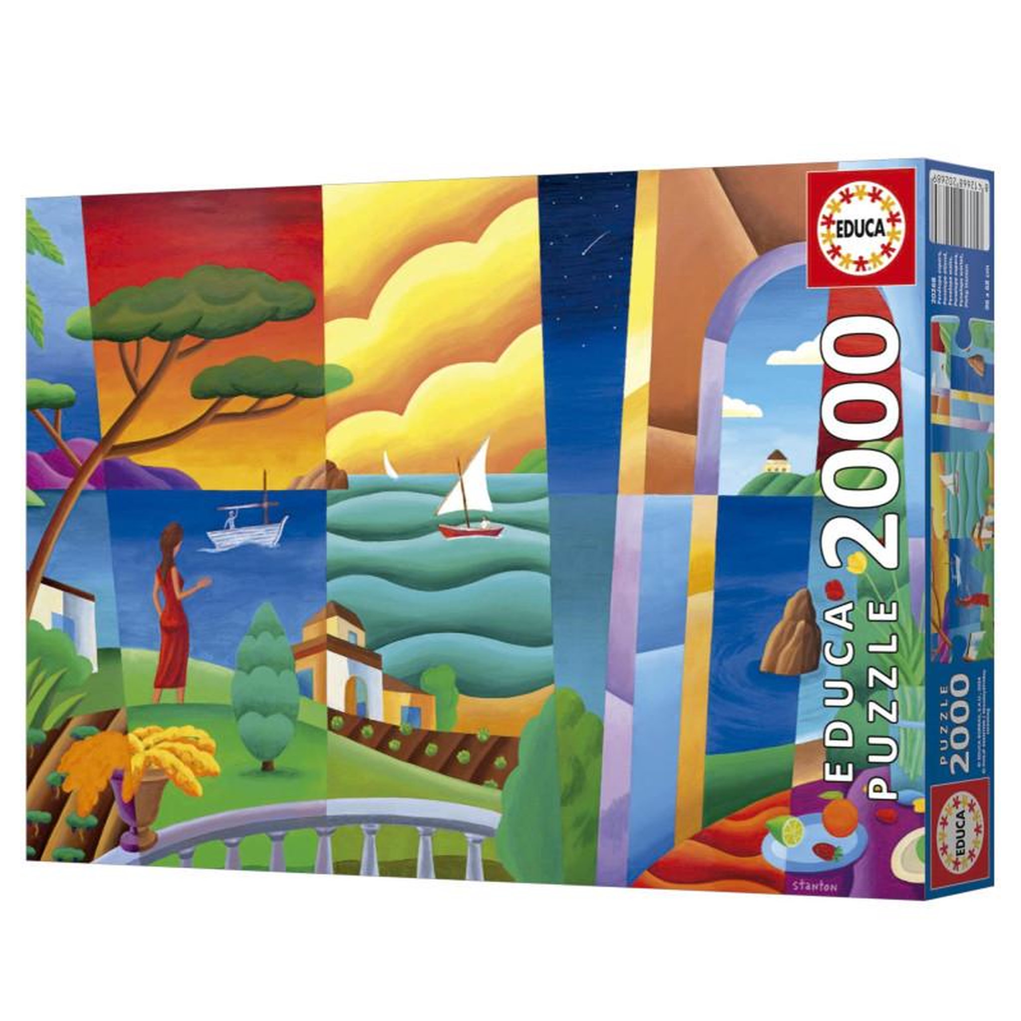 Voir la diapositive 5 : EDUCA Puzzle 2000 pièces – Penelope Attend – Illustration de Philip Stanton – 96 x 68 cm – Art contemporain – Adulte – Educa