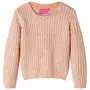 VIDAXL Pull-over tricote pour enfants rose doux 116