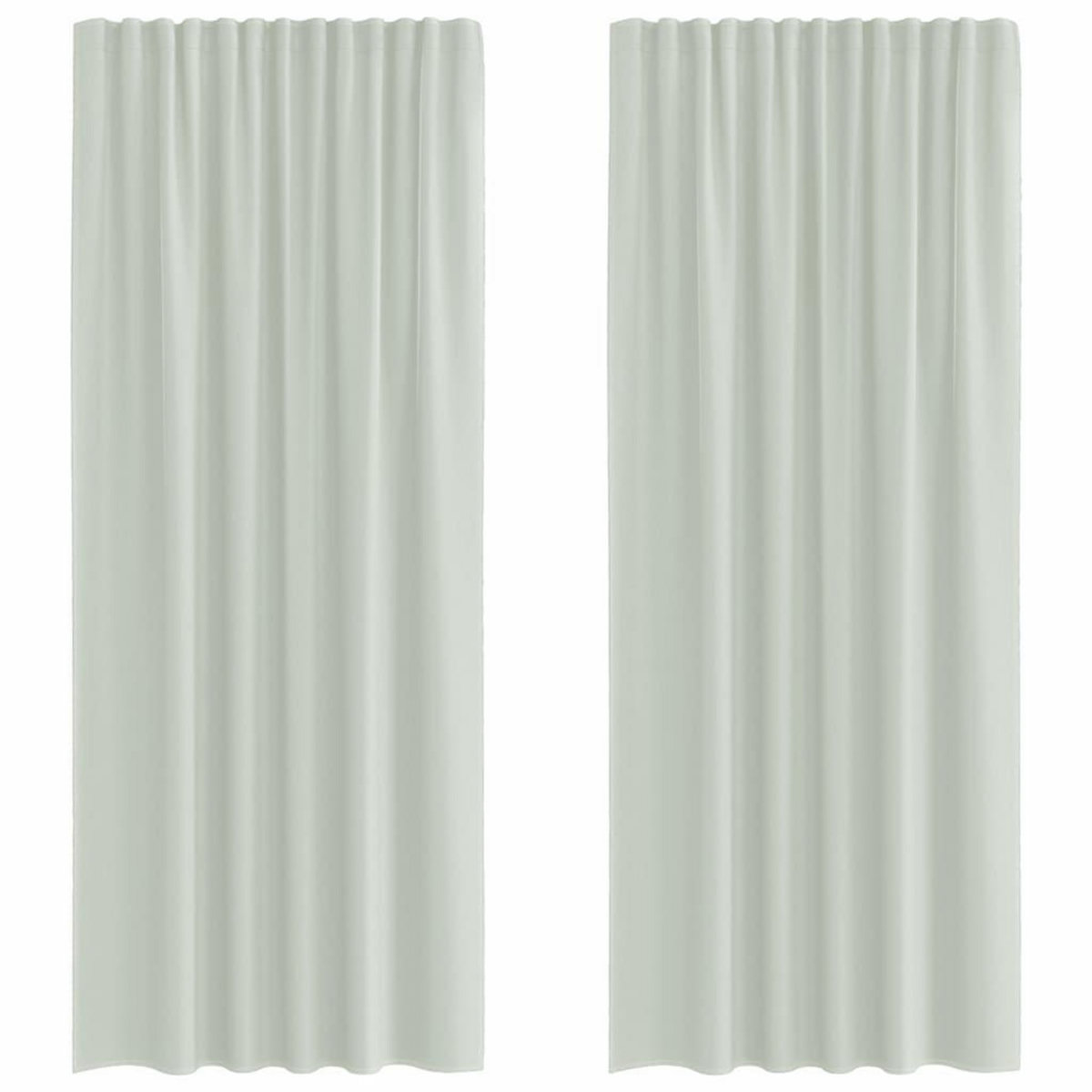 VIDAXL Rideaux en voile avec boucles 2 pcs gris clair 140x225 cm