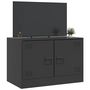 Voir la diapositive 5 : VIDAXL Meuble TV noir 67x39x44 cm acier