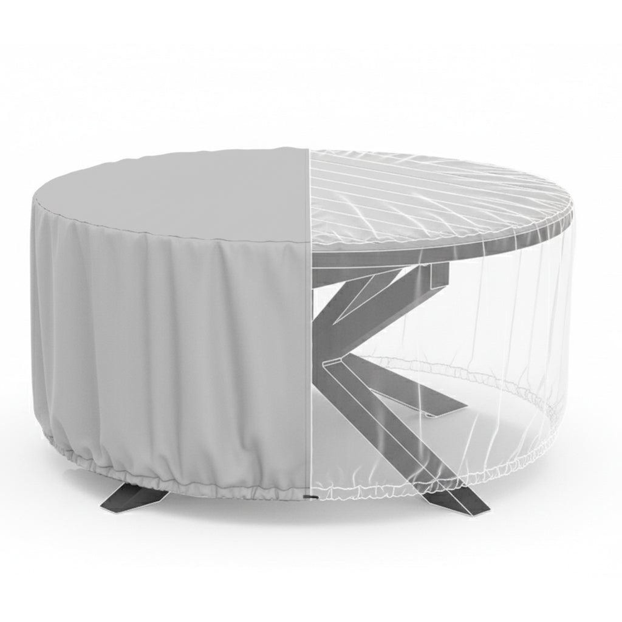 Jardiline Housse TABLE RONDE 6 pers.- Ø 120 x 50 cm - Cover Garden