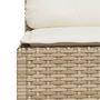 Voir la diapositive 5 : VIDAXL Salon de jardin avec coussins 8 pcs beige resine tressee