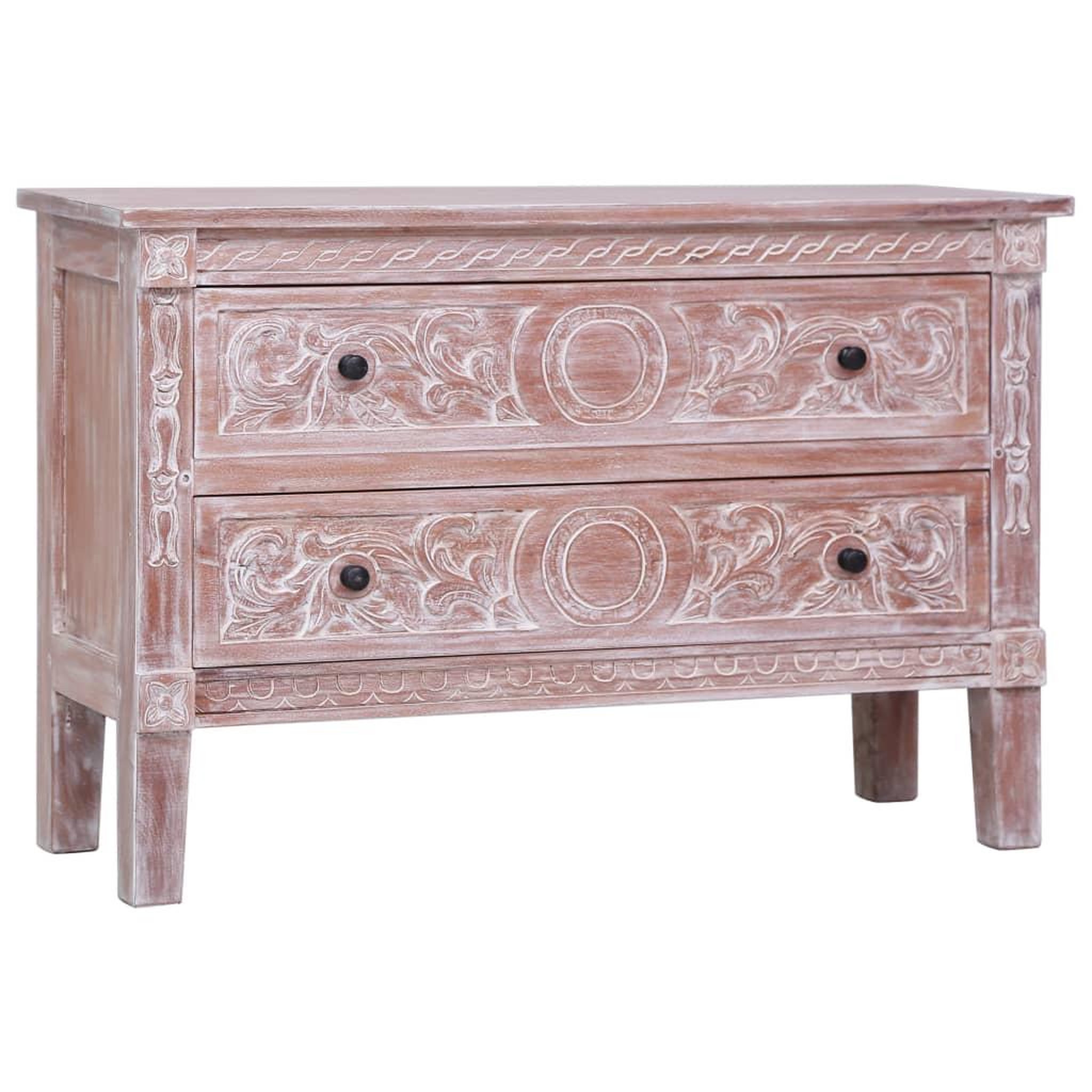 Voir la diapositive 1 : VIDAXL Buffet avec 2 tiroirs 90x30x60 cm Bois d'acajou massif