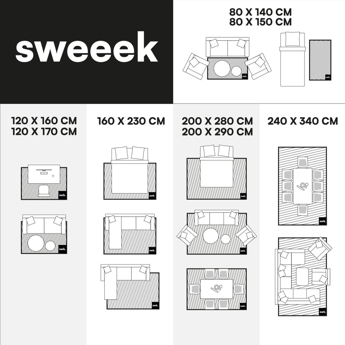 SWEEEK Tapis intérieur enfant blanc imprimé animaux thème automnal - Ravon