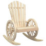 Voir la diapositive 2 : VIDAXL Chaise a bascule Adirondack bois de sapin massif