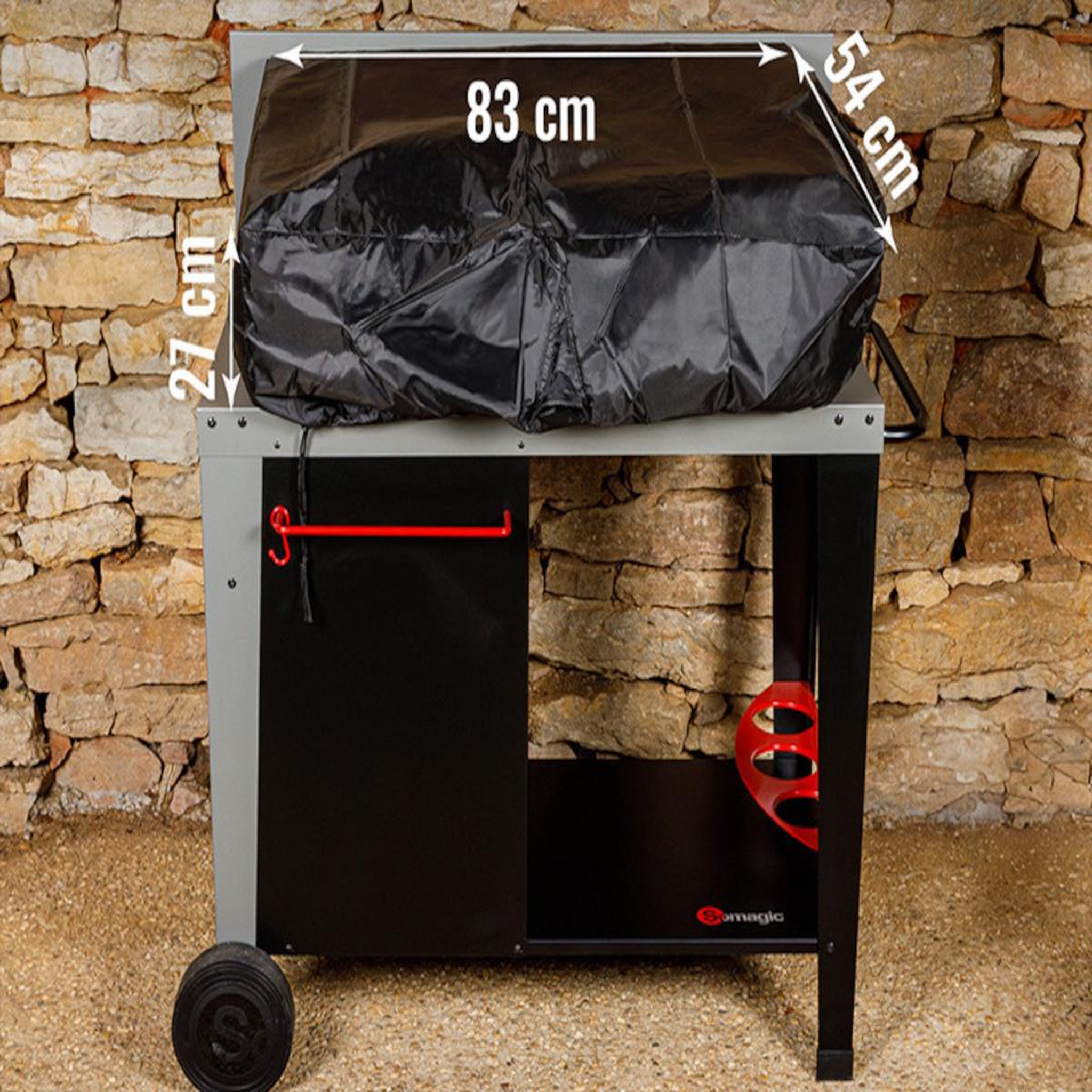 Voir la diapositive 3 : SOMAGIC Housse pour plancha - 83 x 54 x 27 cm  - somagic