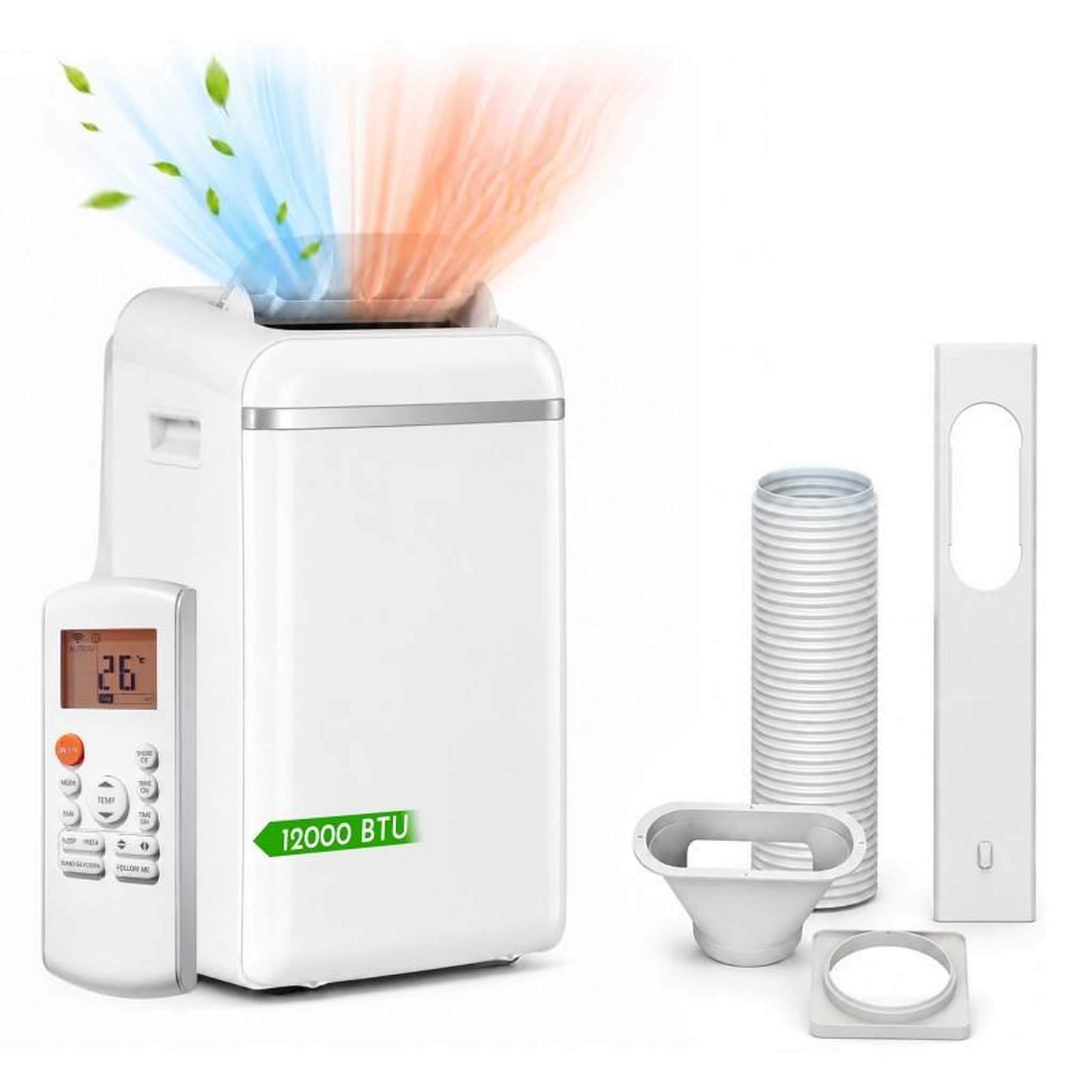 Climatiseur mobile réversible - 12000 btu - inverter