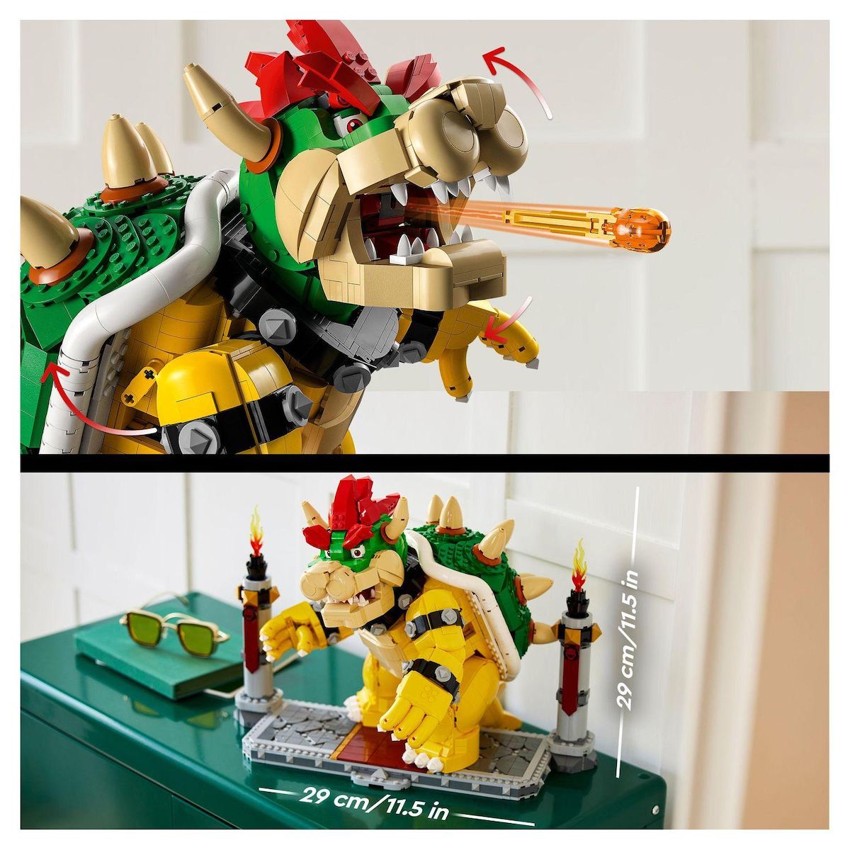 LEGO Super Mario 71411 Le Puissant Bowser, Figurine, Kit de Construction, Collection,  Cadeau