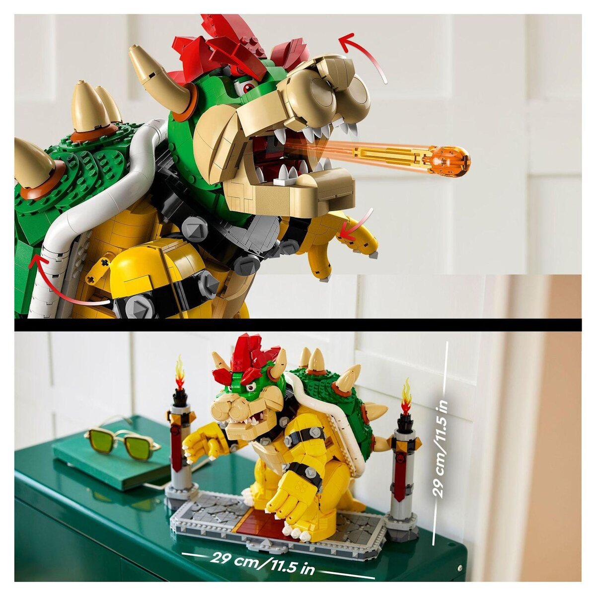 LEGO Super Mario 71411 Le Puissant Bowser, Figurine, Kit de Construction, Collection,  Cadeau