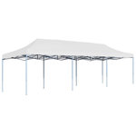 VIDAXL Tente de reception pliable 3x9 m Blanc