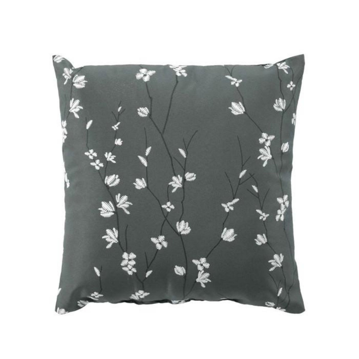 Paris Prix Coussin Déco Imprimé  Sakura  45x45cm Anthracite