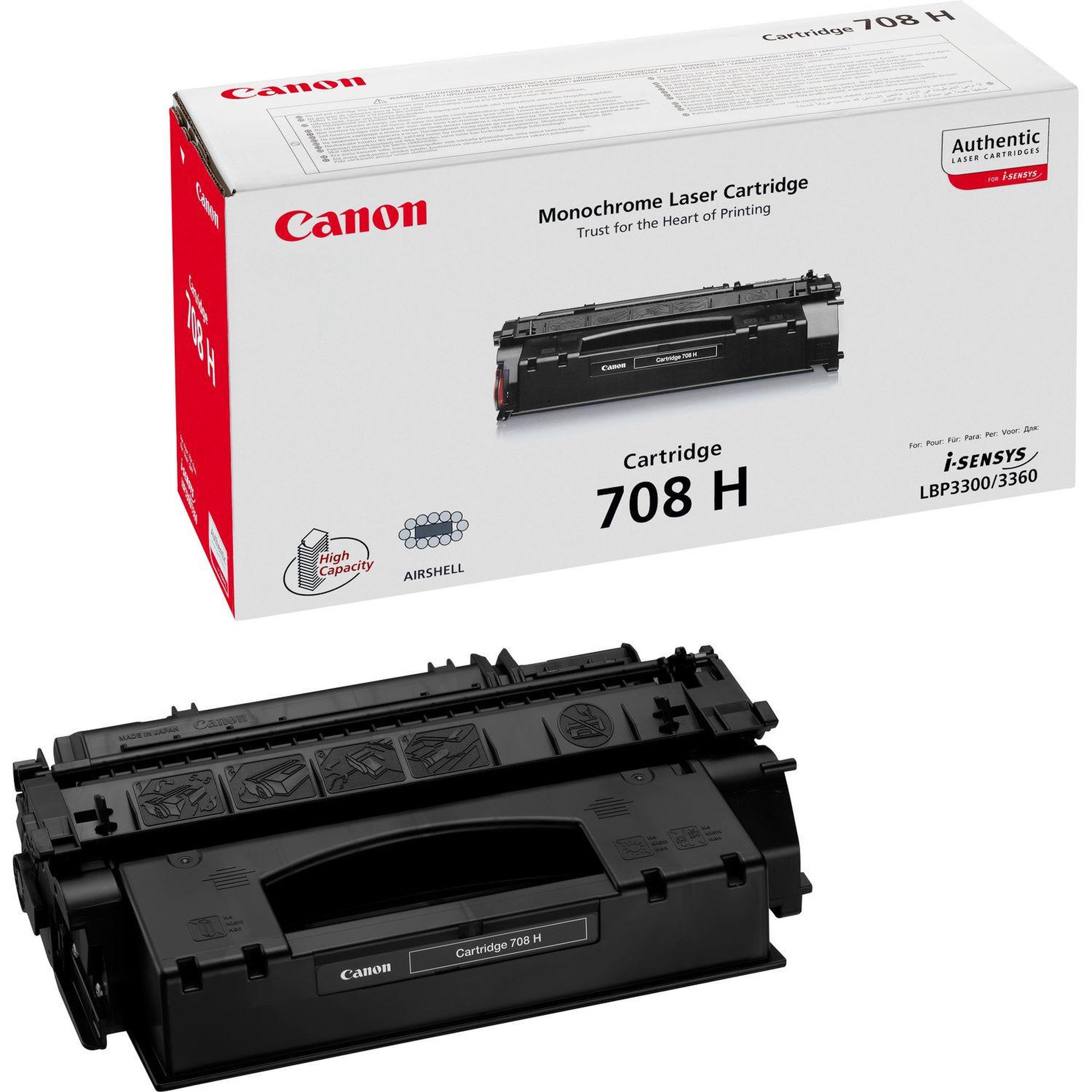 Voir la diapositive 2 : Canon Toner Canon 708H Original Noir 6000 pages