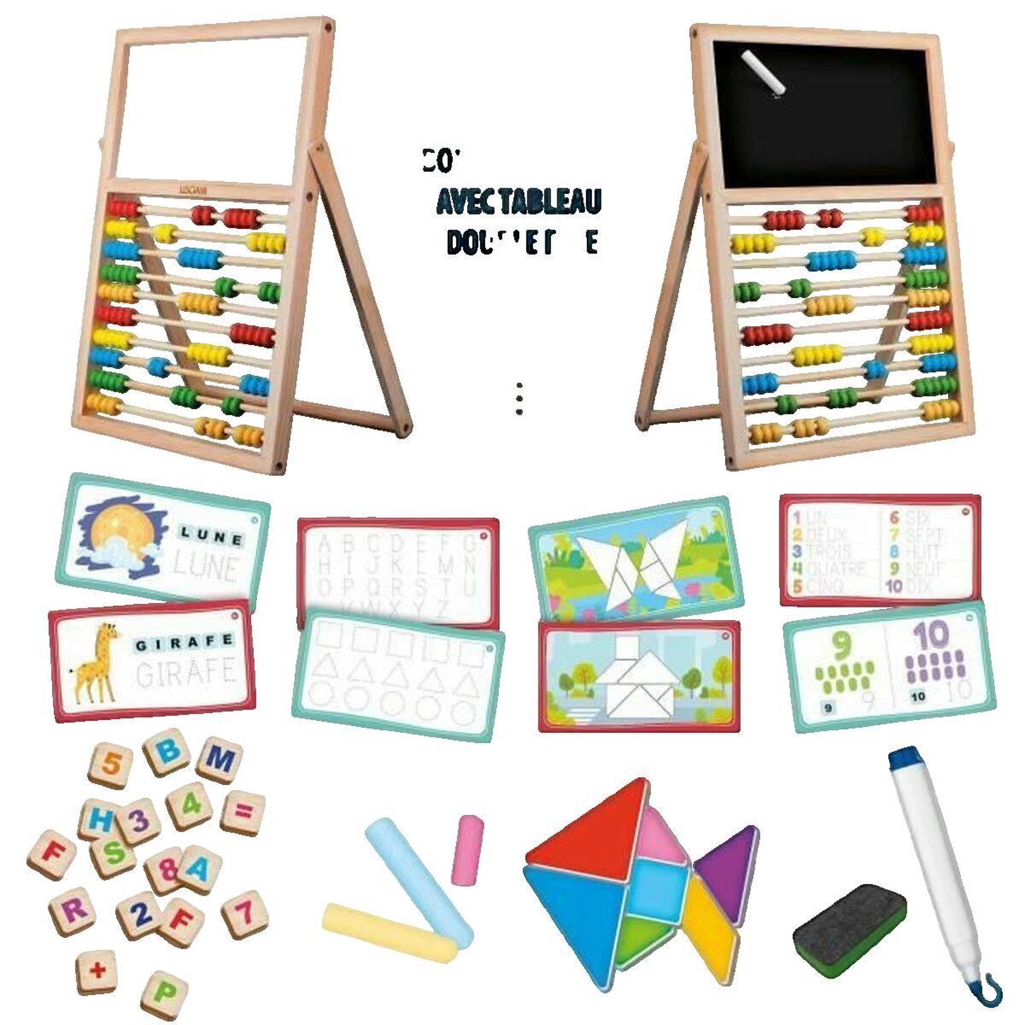 Voir la diapositive 3 : LISCIANI GIOCHI Chevalet Montessori Lisciani-Giochi coloré