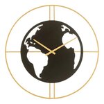 Paris Prix Horloge Murale  Carte du Monde  60cm Noir & Or