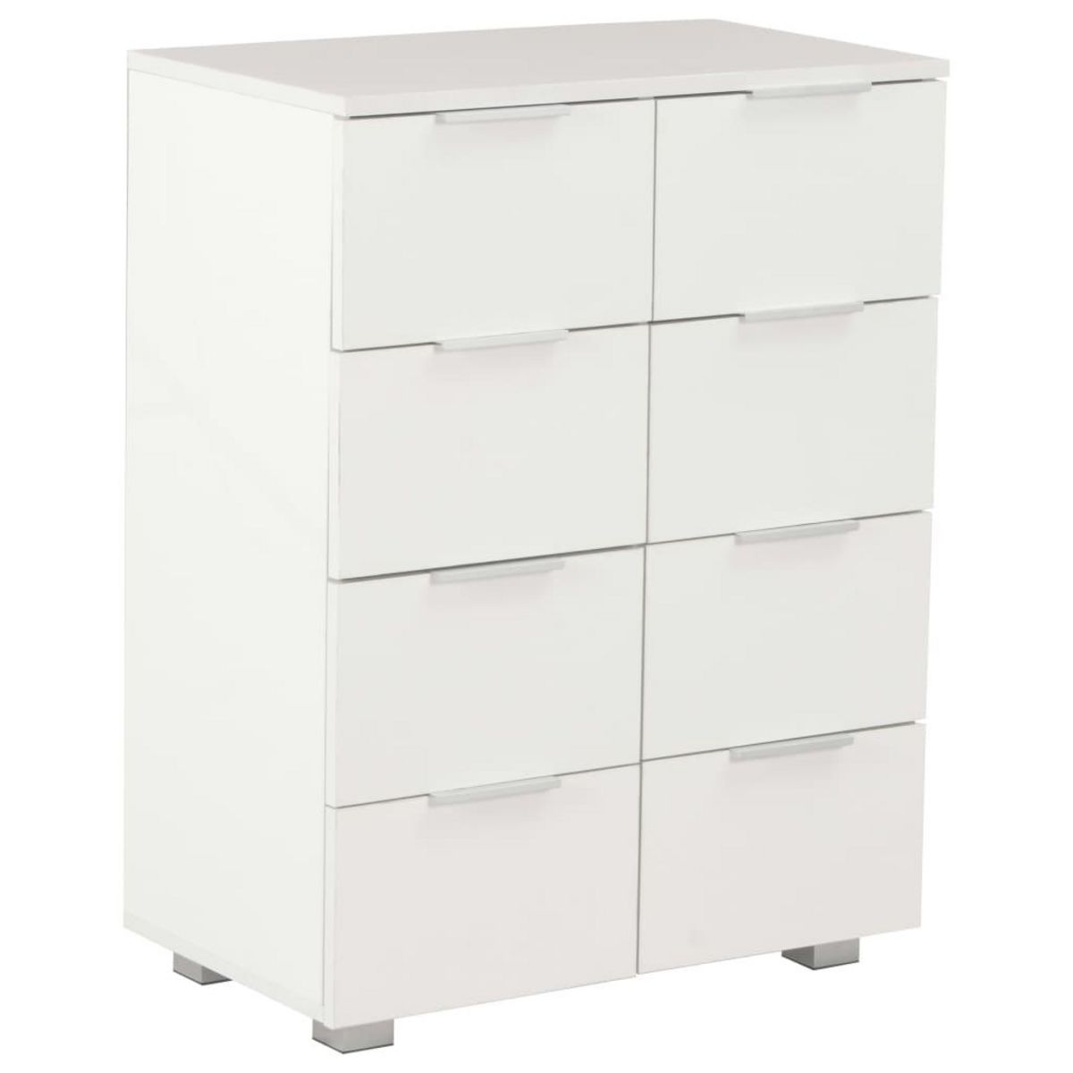 VIDAXL Buffet Blanc brillant 60x35x80 cm Bois d'ingenierie