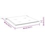 Voir la diapositive 6 : VIDAXL Coussins de chaise de jardin lot de 6 40x40x3 cm tissu