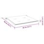 Voir la diapositive 6 : VIDAXL Coussins de chaise de jardin lot de 6 40x40x3 cm tissu