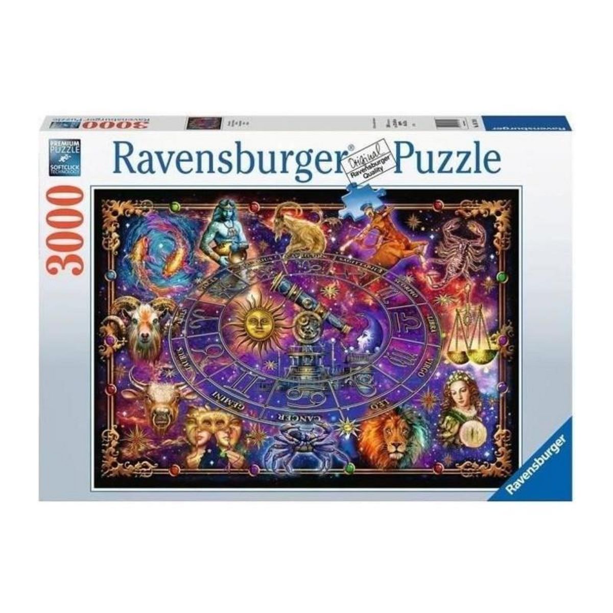 RAVENSBURGER Puzzle 3000 pieces Signes du zodiaque, Puzzle adultes, Animaux, corps humain & nature, Espace, Des 14 ans, 16718, Ravensburger