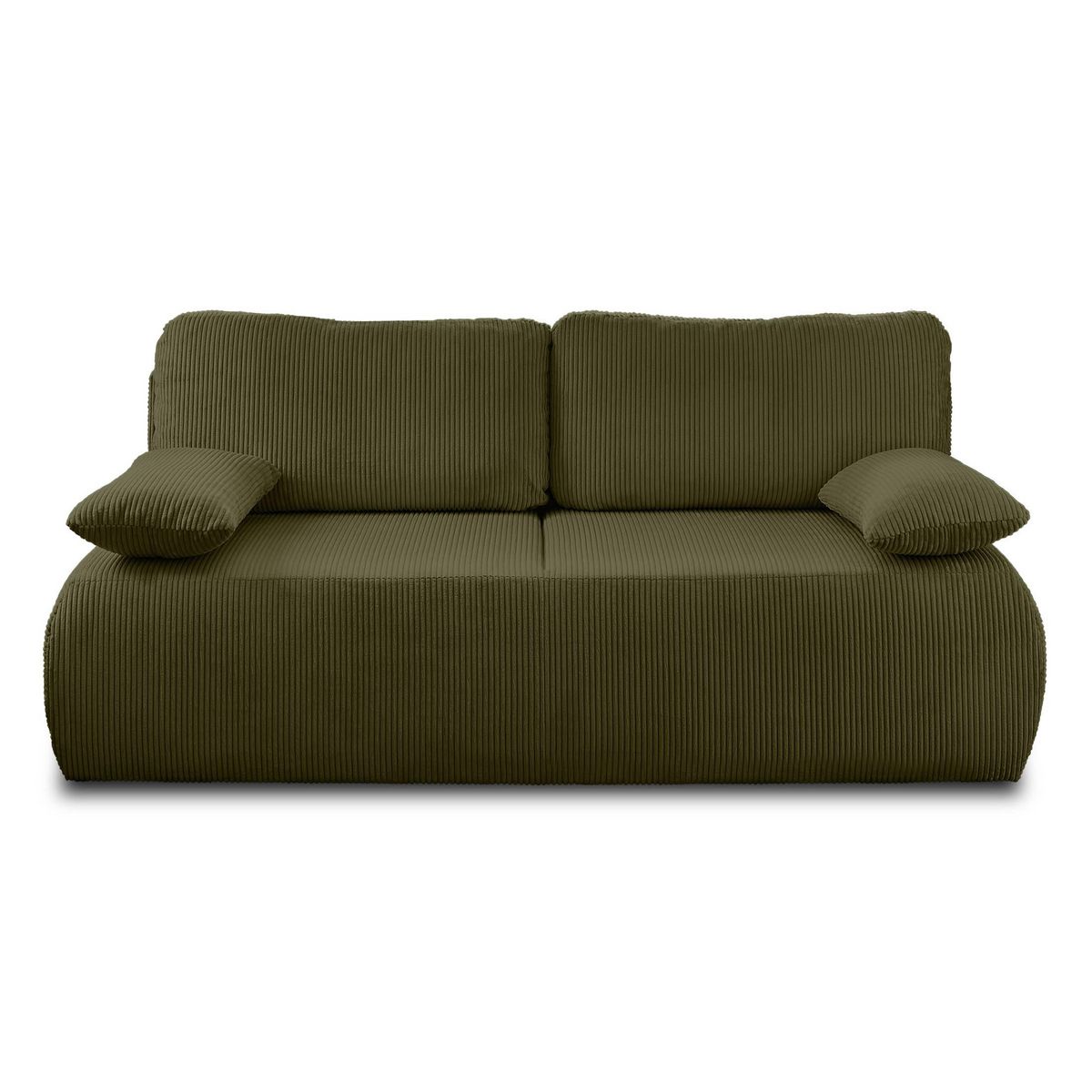 BEST MOBILIER Loutro - canapé 3 places - convertible avec coffre - en velours côtelé