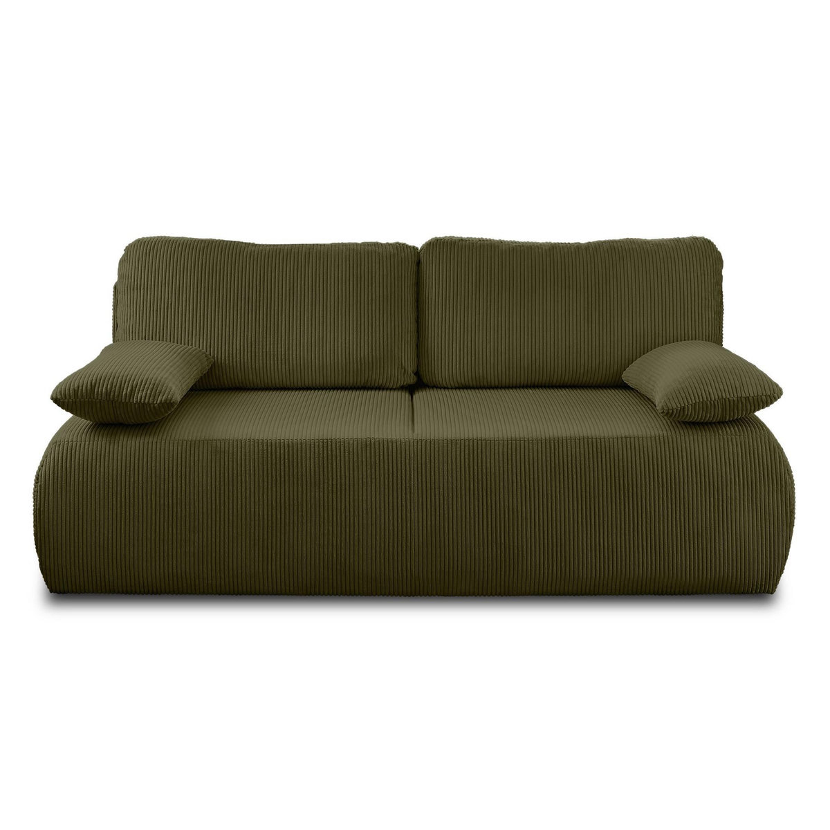 BEST MOBILIER Loutro - canapé 3 places - convertible avec coffre - en velours côtelé