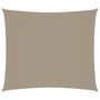 Voir la diapositive 2 : VIDAXL Voile de parasol tissu oxford rectangulaire 2,5x3 m taupe